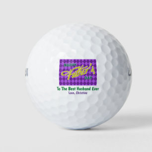 Father's Day Best Husband Dad Ever Golf Balls