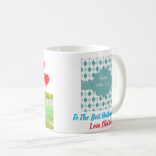 Father's Day Best Husband Dad Ever Two Photos Coffee Mug