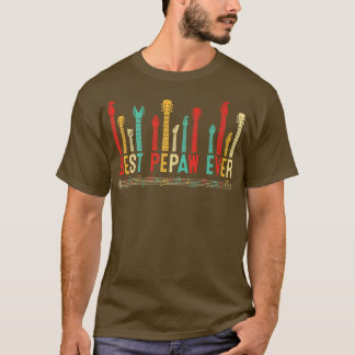 Fathers Day Best Pepaw Ever Guitar Lover Guitarist T-Shirt