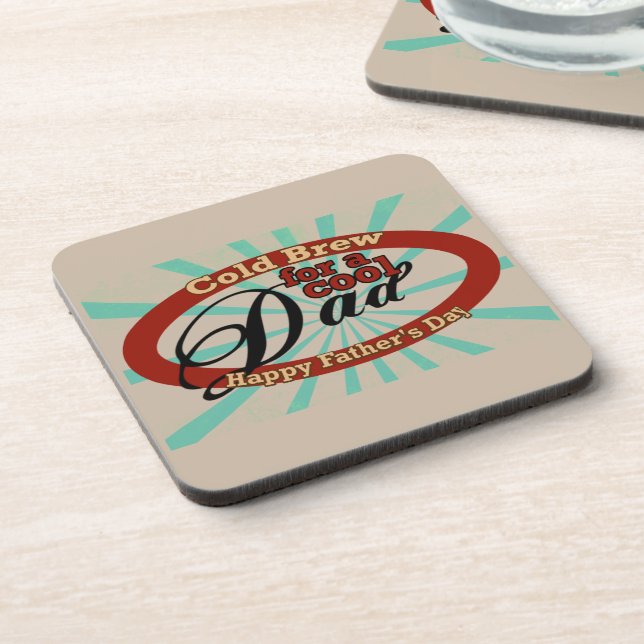 Father's Day Beverage Coaster (Left Side)
