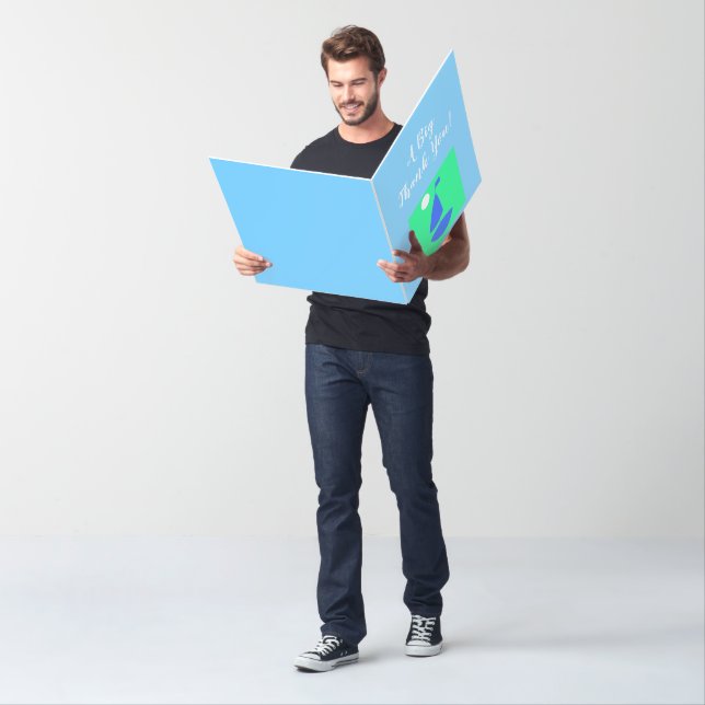 Fathers Day Big Thank You! Sailboat Blue Card (In Situ)