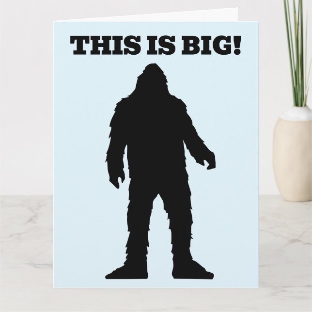 FATHER'S DAY BIGFOOT FUNNY BIG Greeting Card (Front)