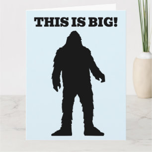 FATHER'S DAY BIGFOOT FUNNY BIG Greeting Card