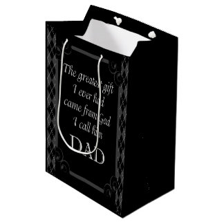 Father's Day - Birthday "Greatest Gift I" Medium Gift Bag