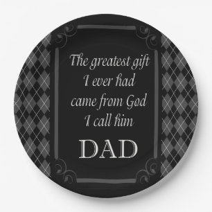 Father's Day - Birthday "Greatest Gift I" Paper Plates