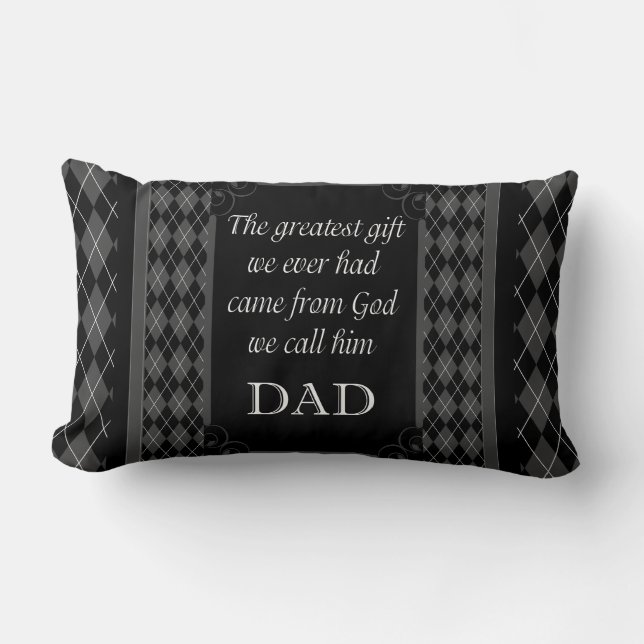 Father's Day - Birthday "Greatest Gift We" Lumbar Pillow (Front)