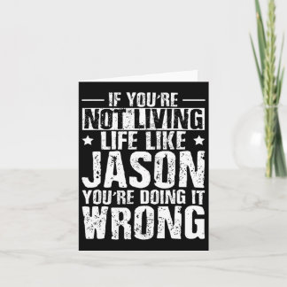 Fathers Day Birthday Jason Name Forename Saying Card