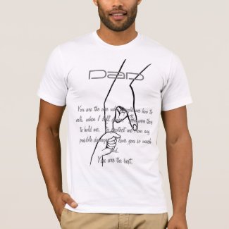 Father&#39;s day black and white hand sketch t-shirt