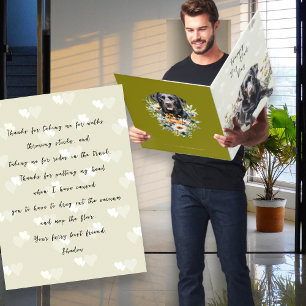 Fathers Day Black Lab Big Message Card