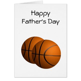 Fathers Day Blank Inside Basketball Card
