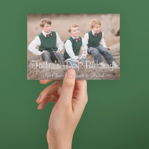 Fathers Day Blessings Holiday Card
