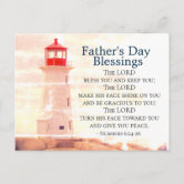 Father's Day Juvenile Bald Eagle' Scripture Greeting Card — BCDesign