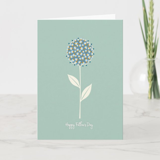 Fathers Day Bloom Graphic Card (Front)