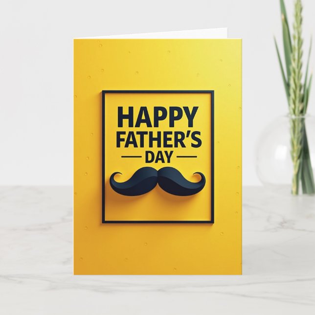 Fathers Day Bold Graphic Card (Front)