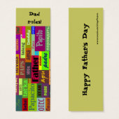 Father's Day Bookmark (Front & Back)