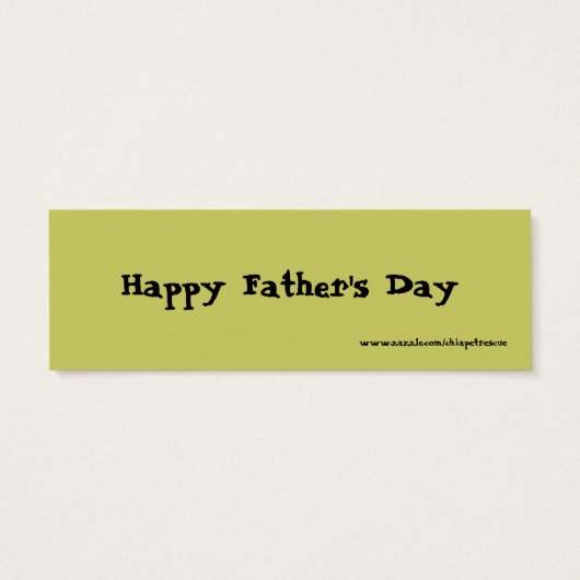 Father's Day Bookmark (Back)