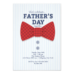 Father's Day Bow Tie Invitation