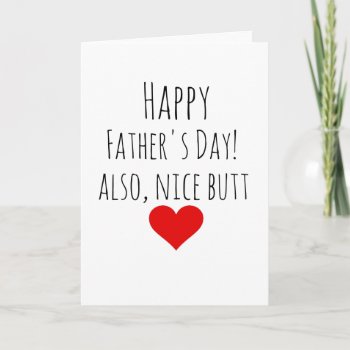 Father's Day Boyfriend Husband Funny For Him Holiday Card by MoeWampum at Zazzle