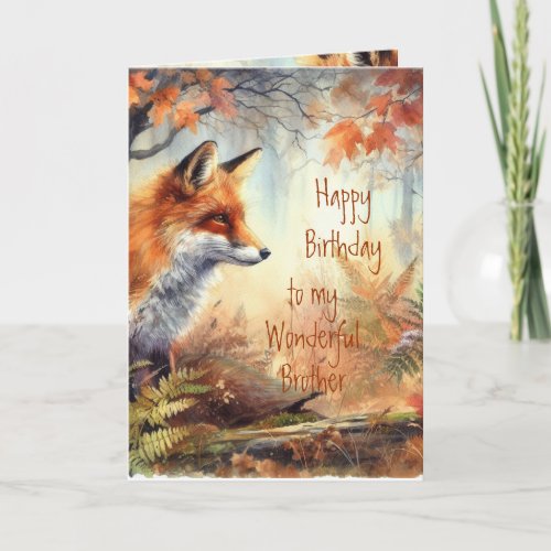 Fathers Day Brother Proud of Animal Nature Card