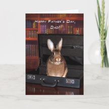Father's Day Bunny in a Briefcase