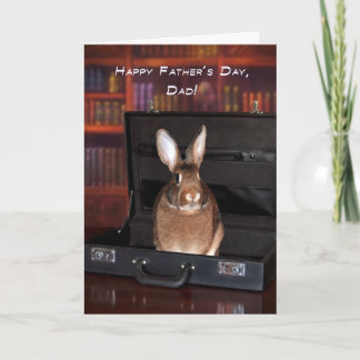 Father's Day Bunny in a Briefcase Card