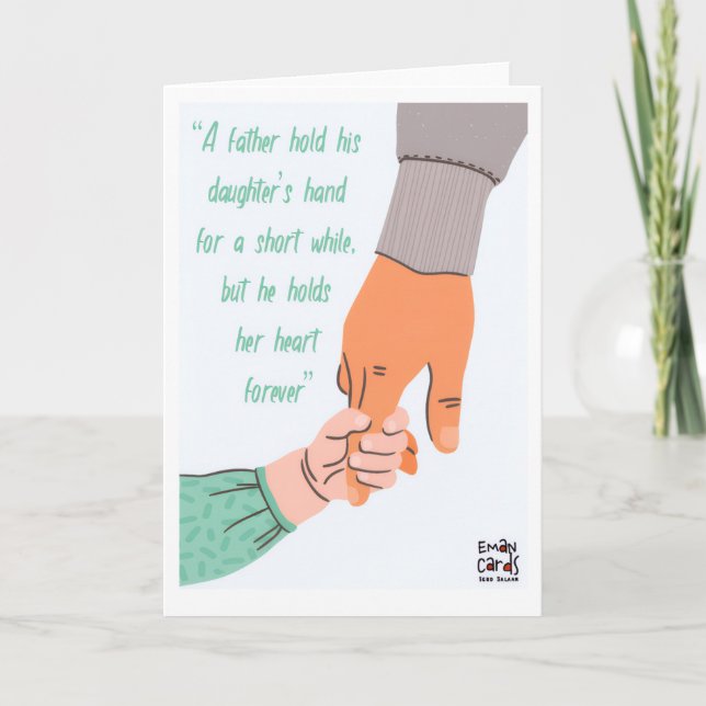 Father's Day - by a daughter Card (Front)