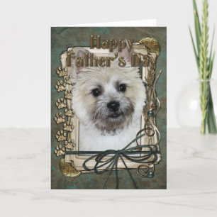Fathers Day - Cairn Terrier - Teddy Bear Card