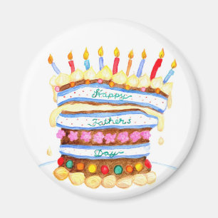 Father's Day Cake Magnet