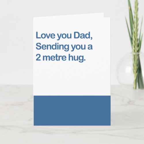 Fathers Day Card  2 Metre Hug