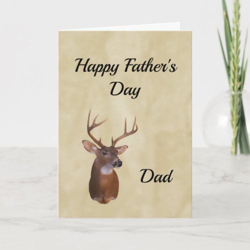 Fathers Day card 8_point buck deer nature