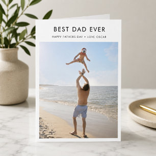 Father's Day Card   Best Dad Ever Photo Cards