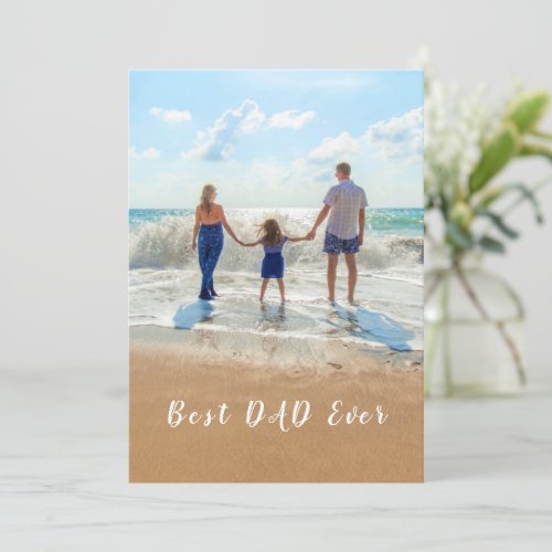 Fathers Day Card Best DAD Ever Your Photos