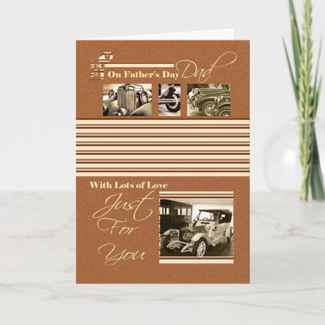 Father's Day Card Classic Cars (Front)