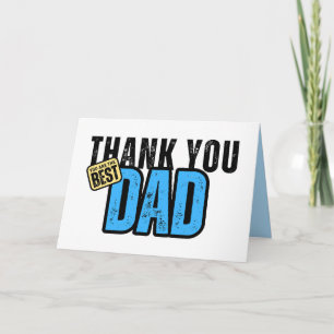 Father's Day Card, Dad Appreciation Thank You Card