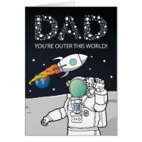 FATHERS DAY CARD | DAD OUTER SPACE