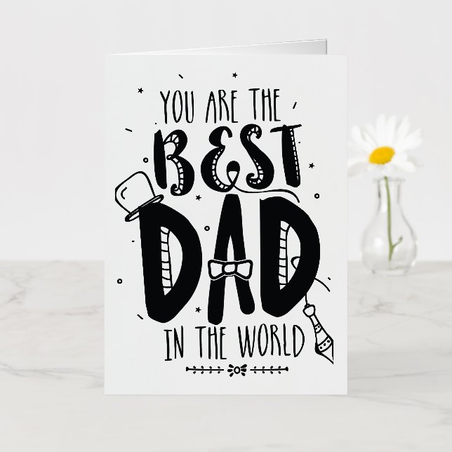 Father's Day Card Design (Small Flower)