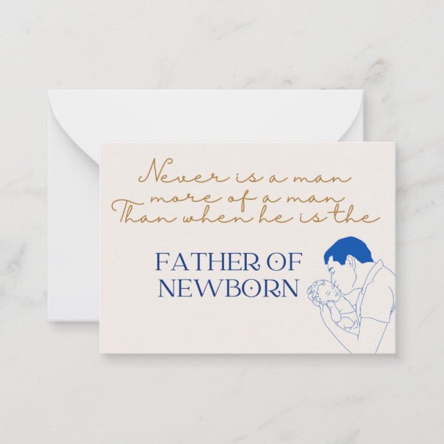 Father's day card-Father of new born-Greeting card (Front)
