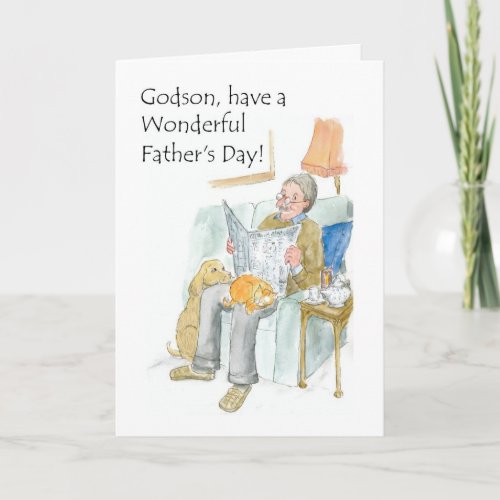 Fathers Day Card for a Godson