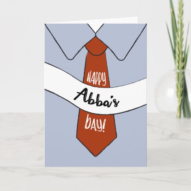 Father's Day Card for Abba (Front)