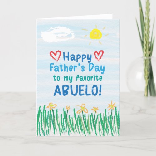 Fathers Day Card for Abuelo
