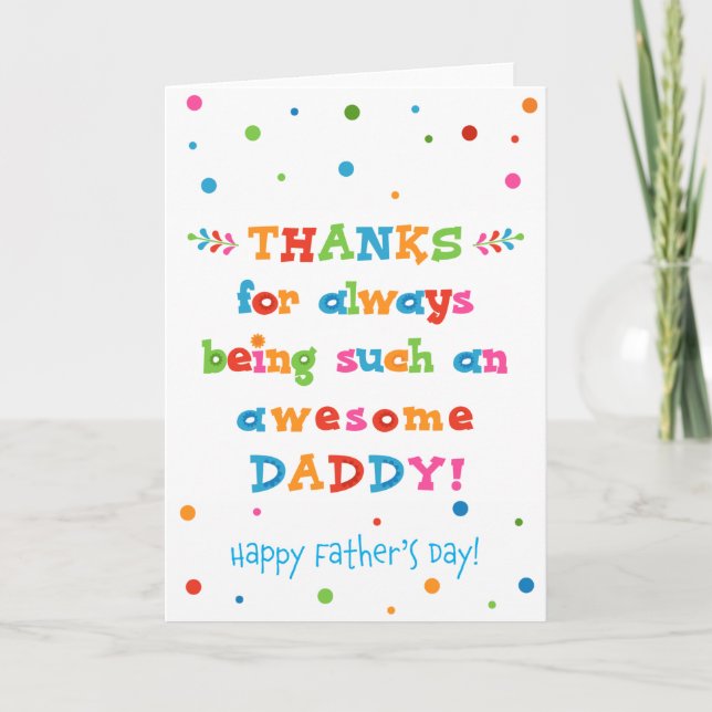 Father's Day Card for Daddy (Front)