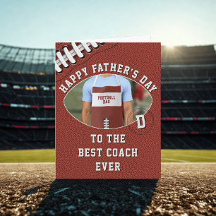 Father's Day Card for Football Coach Dad Photo