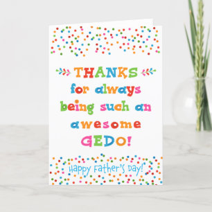 Father's Day Card for Gedo