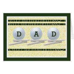 Father's Day Card for Golfer