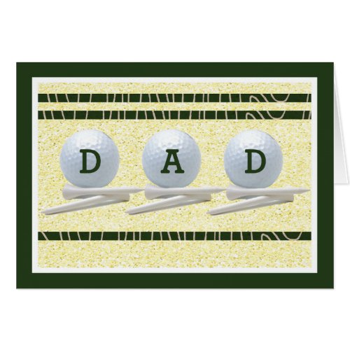 Fathers Day Card for Golfer