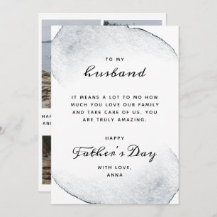 Father's Day Card for Husband From Wife Photo