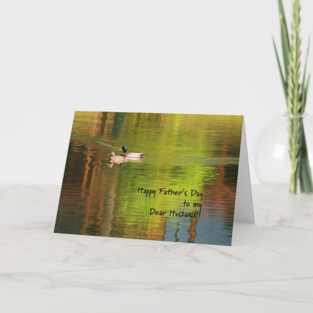 Father's Day Card for Husband - Mallard Pair (Front)