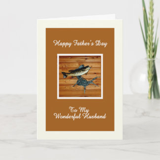 Father's Day Card for Husband Small Mouth Bass