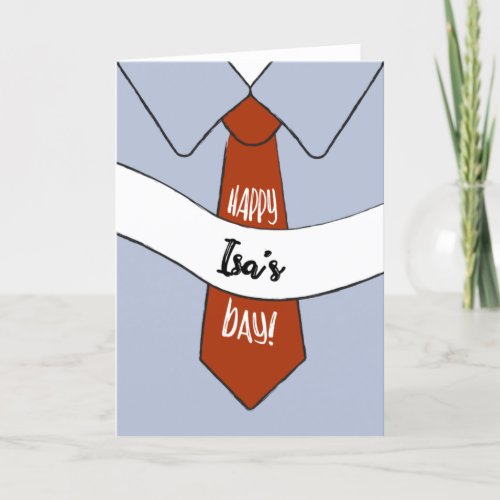 Fathers Day Card for Isa