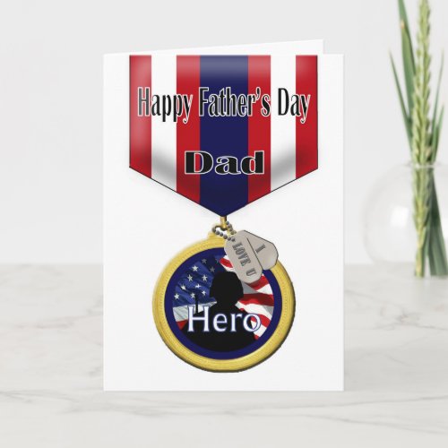 Fathers Day Card for Military Dad